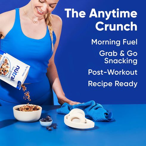 8 oz. 6 Count NuTrail Nut Granola, Blueberry Cinnamon, No Sugar Added, Gluten Free, Grain Free, Keto, Low Carb, Healthy