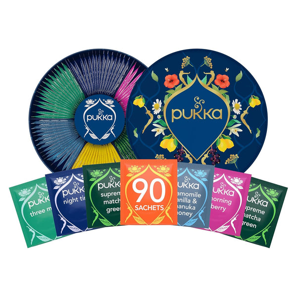 Pukka Luxury Herbal Tea Sampler Box, Organic Tea For Everyday Wellness, Ideal