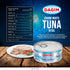 Dagim Albacore 6 oz. Pack 12 Chunk White Tuna in Water Canned Tuna Fish - Kosher for Passover
