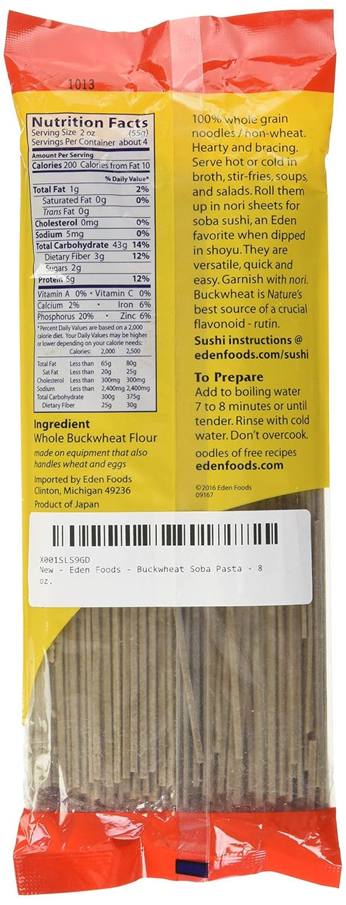 Eden Foods Buckwheat Soba Pasta, 8 oz.