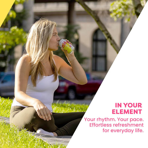 12 Pack (12oz oHy Hydrogen Sparkling Water Magnesium & Antioxidant Hydration, Zero Sugar, Zero Calories, Strawberry