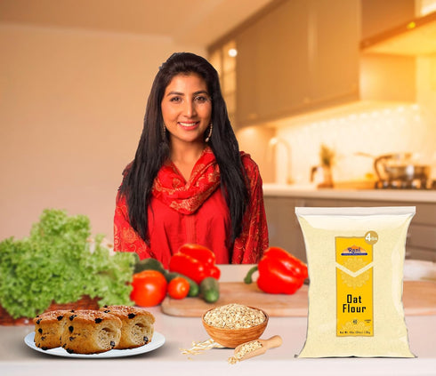 64oz (4lbs) 1.81kg Rani Oat Flour ~ All Natural | Gluten Friendly | NON-GMO | Kosher | Vegan | Indian Origin