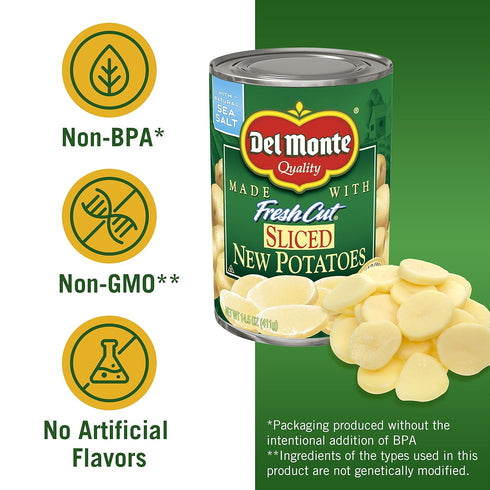 14.5 (Pack 1) Del Monte Foods Slcs New Potatoes Ounce