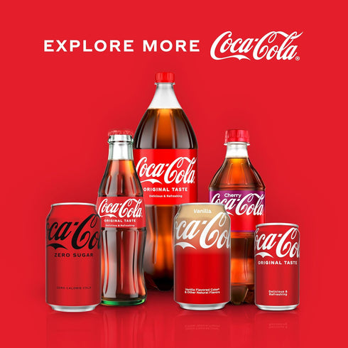 Pack 12 oz 12 Pack Coca-Cola Fridge Soda Soft Drink, fl Cans, - Classic Cola Soda Cans