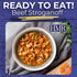 Pre-packaged 19g 8oz Pack 6 HMR Beef Stroganoff with Noodles Entre | Lunch or Dinner | Ready to Eat | of Protein | Low