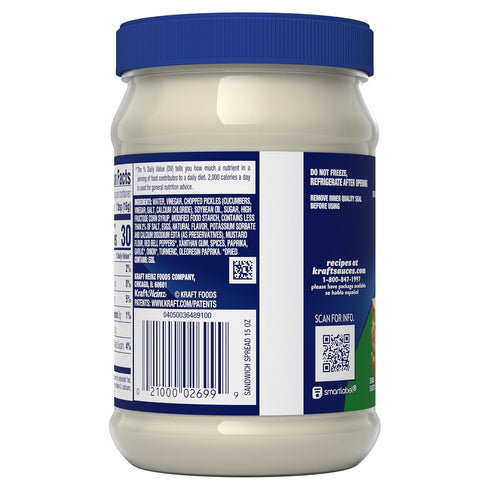 Kraft 15 oz America's Favorite Sandwich Spread, fl Jar