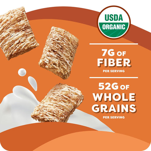 18oz (1 (Pack 3) Kashi Breakfast Cereal, Organic, Whole Grain, Cinnamon Harvest, Box Box)