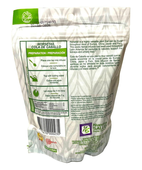 Horsetail Tea Cola de Caballo Herbal Tea, 30g (1.06oz) - 100% Natural, Caffeine Free Detox