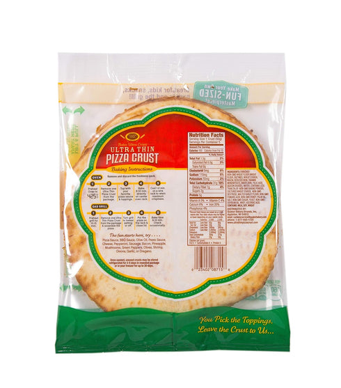 7" (5 Pack) Golden Home Bakery Products Ultra Thin Pizza Crust