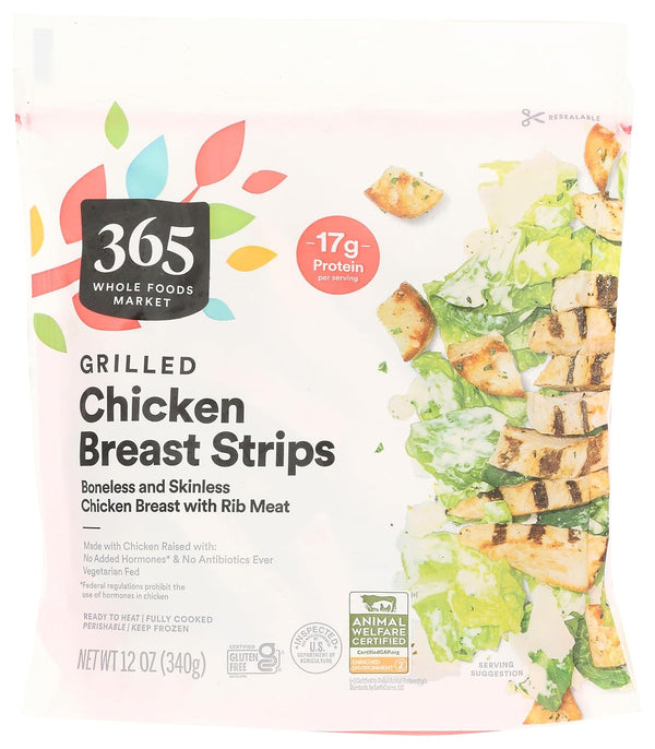 365 by Whole Foods Market Grilled Fully Cooked Chicken Strips, 12 OZ