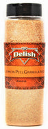 Gourmet Granulated Lemon Peel By Its Delish 18 Oz. Large Jar 100%