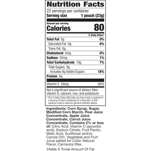 Pack, 22 17.6 oz Mott's Fruit Flavored Snacks, Apple Orchard, Gluten Free Snack, Value Ct