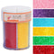 KASVAN Edible Sanding Sugar Sprinkles, 9.2oz Rainbow Sugar Sprinkles, 6 Colors Pink Blue