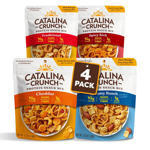 Catalina Crunch Protein Snack Mix with Cheese Crisps | 10g Protein, 1g