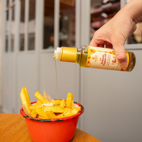 50Hertz 120ml Red Sichuan Pepper Oil (Szechuan Peppercorn), Cold-Pressed, Non-GMO, Bold & Flavorful Gourmet Oil