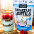 4 oz Lentil Telepathy Smoky Marshmallow Breakfast Lentils, Crunchy High Protein Cereal & Granola Alternative, Plant