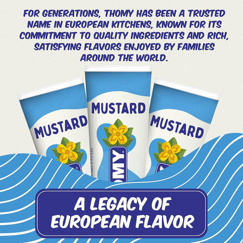 7oz 7oz (Pack 2) Thomy Mustard - German Mustard in Squeeze Tubes, Creamy Condiment for Sandwiches, Sausages, Pretzels