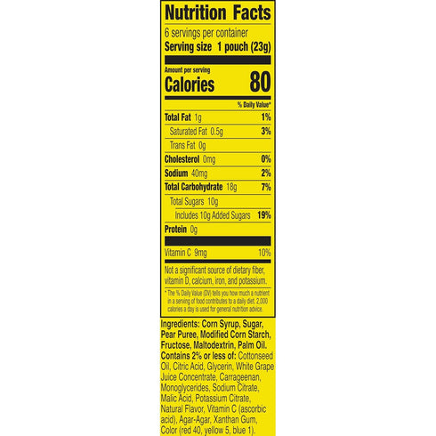 6 4.8 oz Gushers Fruit Flavored Kids Snacks, Watermelon and Sour Apple Flavor, Pouches