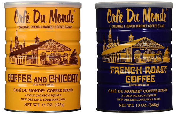 Cafe Du Monde Coffee and Chickory Bundle - New Orleans French Roast Assortment, 15 oz