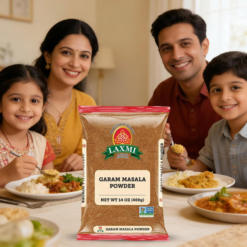-14 oz LAXMI Garam Masala Powder - Traditional Indian Spice Blend - Salt-Free, Vegan, Non-GMO