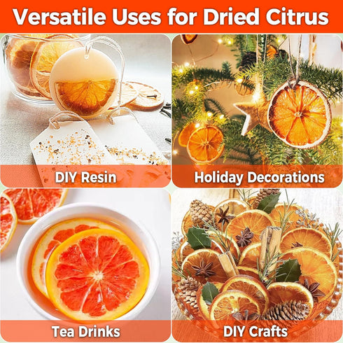 3.53oz 35+ Dried Blood Orange Slices, Natural Dehydrated Blood Orange for Cocktails Garnishing, Tea, Baking, Wreaths