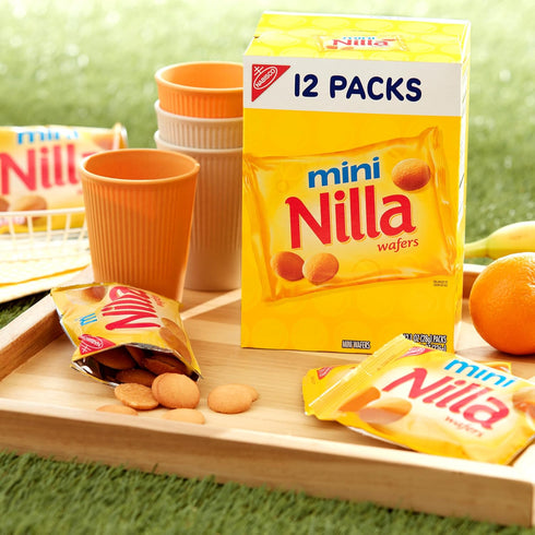 Nilla 48 Packs (4 Wafers Mini Cookies, Va Wafers, Snack Boxes)