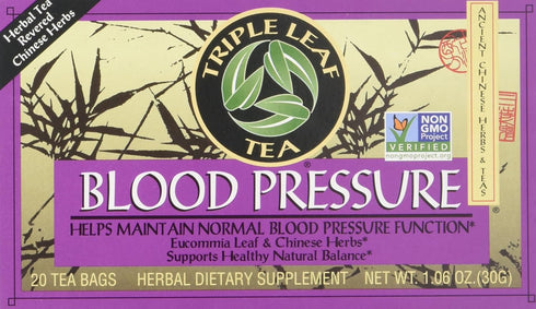 Triple Leaf Tea Triple Leaf Blood Pressure Tea Bags, 1.06 Ounce 20 Count (Pack of
