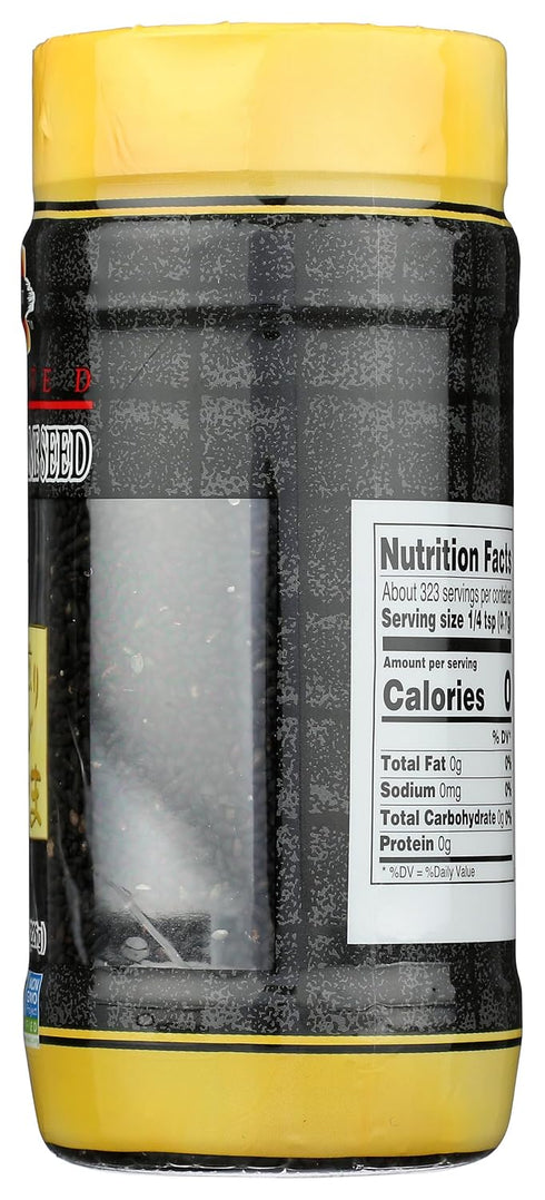 JFC Roasted Black Sesame Seeds Iri Goma, 8 oz