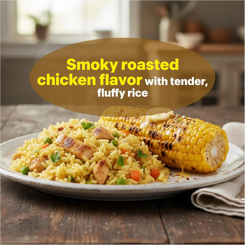 7.2g 1 Pack 6 (12 8.8 oz Eat Regal Gourmet Ready to Eat Roasted Chicken Flavoured Rice Cups, Protein per Sleeve, Minute