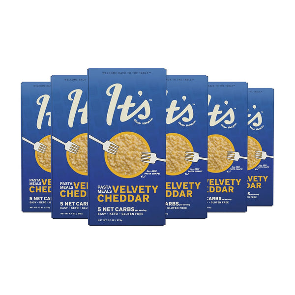Its Skinny Velvety Cheddar Low Carb Pasta, Gluten Free, Non-GMO, Keto-Friendly, Only