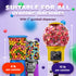 1 Inch 3.8 Lb Gumballs for Gumball Machine - Large Gumballs - Assorted Fruit Flavored Bubble Gum for Kids - Sweet Gum