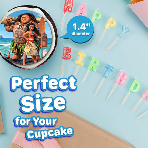 30 Edible Cupcake Toppers, Ocean Explorer Inspired Collection of Cake Decorations on Wafer Sheet