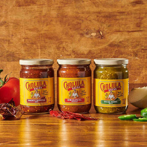 Pack 3 count Cholula Salsa Variety (Original, Smoky Chipotle, and Salsa Verde)