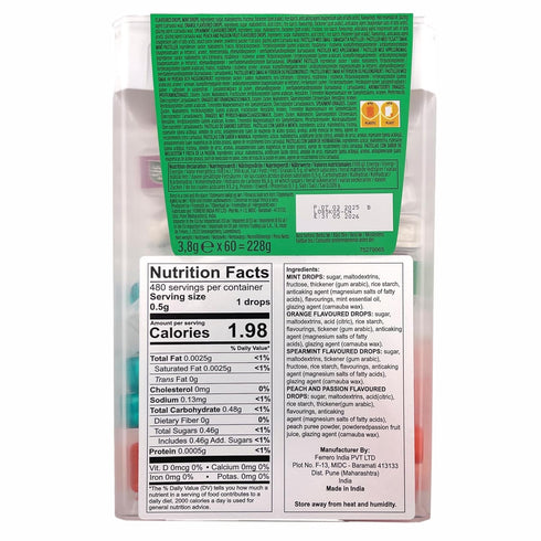 60 234g TIC TAC Box with Mini Boxes (Mint, Orange, Spearmint, Peach and Passion fruit) by Tic Tac
