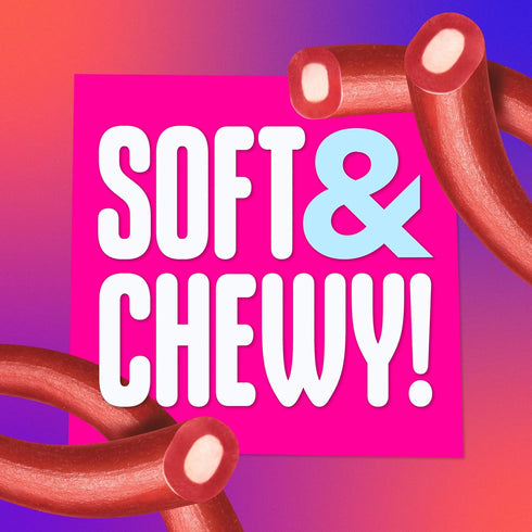9 oz SweeTARTS Ropes, Candy, Cherry Punch, Soft and Chewy