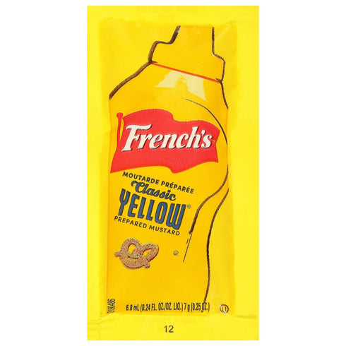 Packets, 500 count 500 Count Packets, French's Classic Yellow Mustard - One Individual Yellow Mustard Perfect