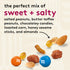 24 oz Snak Club Sweet and Salty Trail Mix with Peanuts, Butter Toffee Peanuts, M&M'S Chocolate Candies, Toasted Corn