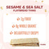 6.7 oz (Pack 10), Wasa Sesame & Sea Salt Flatbread Thins, of Crackers, Non-GMO Ingredients
