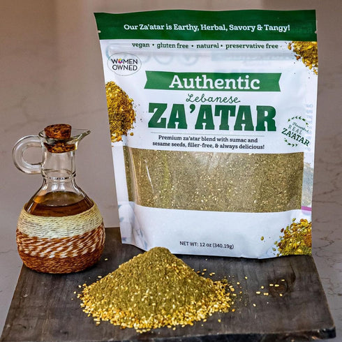 12 Oz Terranean Zaatar Blend: Bulk Bag of Authentic Lebanese,NONGMO Verified, Pure Ingredients, No Fillers