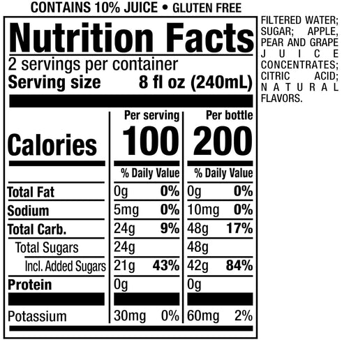 16 oz Pack 12 Snapple Fruit Punch Juice Drink, fl recycled plastic bottle
