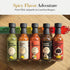 5 Set Pack Hot Sauce Collection by MSFR Levels of Charlie Brown from PEANUTS Mini Hot Sauce Bottles Gift with Spicy