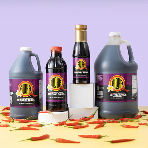 12 oz Aloha Shoyu - Spicy Gluten-Free Hawaiian Teriyaki Sauce