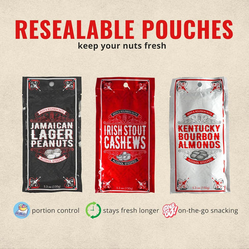Package, Nuts Gift Basket for Men - Cashews, Almonds, Peanuts in Unique Tin Gift Box Birthday Gift for Men, Food Gift