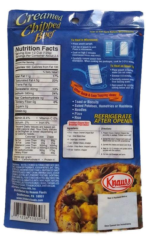 Yecna (3 pack, 10oz. Knauss Creamed Chipped Beef Each)