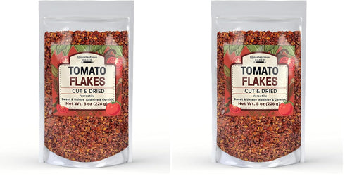 Unpretentious Tomato Flakes, 8 oz, Unique Flavor, Versatile, Soups & Sauces (Pack