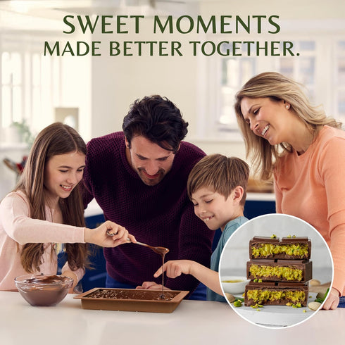 Dubai Chocolate Bar Kit Master Set Make at Home with Pistachio Cream, Tahini Mix, Dried Kataifi, Milk Choco Melting