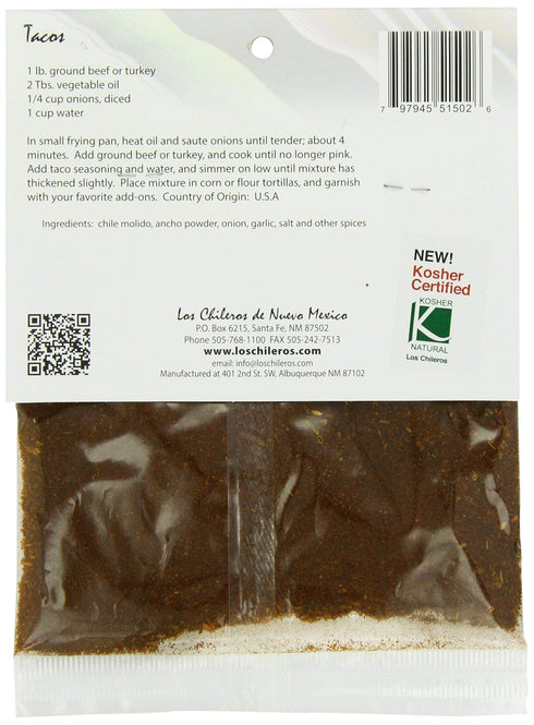 Los Chileros 2 Taco and Burrito Mix, Ounce