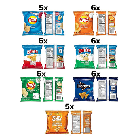 Pack, 1 (Pack 40) Frito-Lay Tangy Favorites Mix Variety Ounce