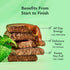 1.98 Oz (Pack 12) ALOHA Organic Plant Based Protein Bars, Chocolate Mint