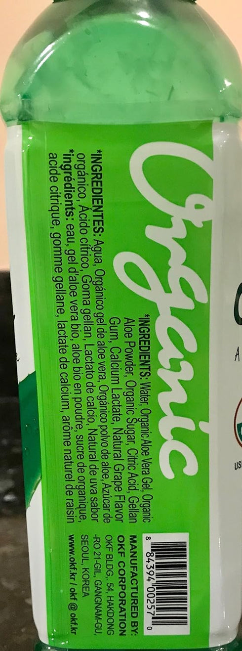 16.9 10) OKF Aloe Vera Drink in Ounce Bottles Healthy Edition (Organic